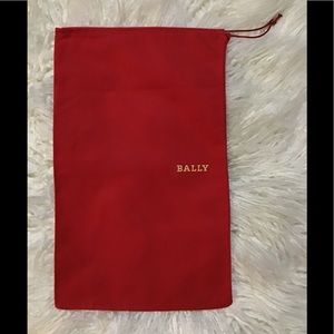 Women’s red Bally drawstring bag 16x10